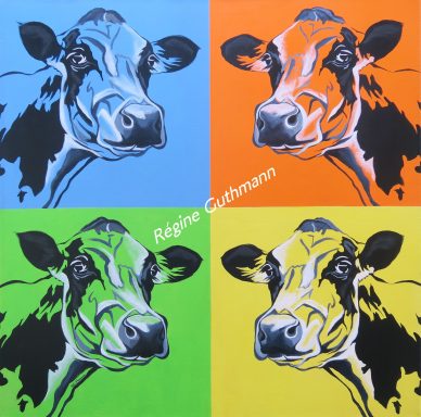 LES VACHES (D'APRES ANDY WARHOL)